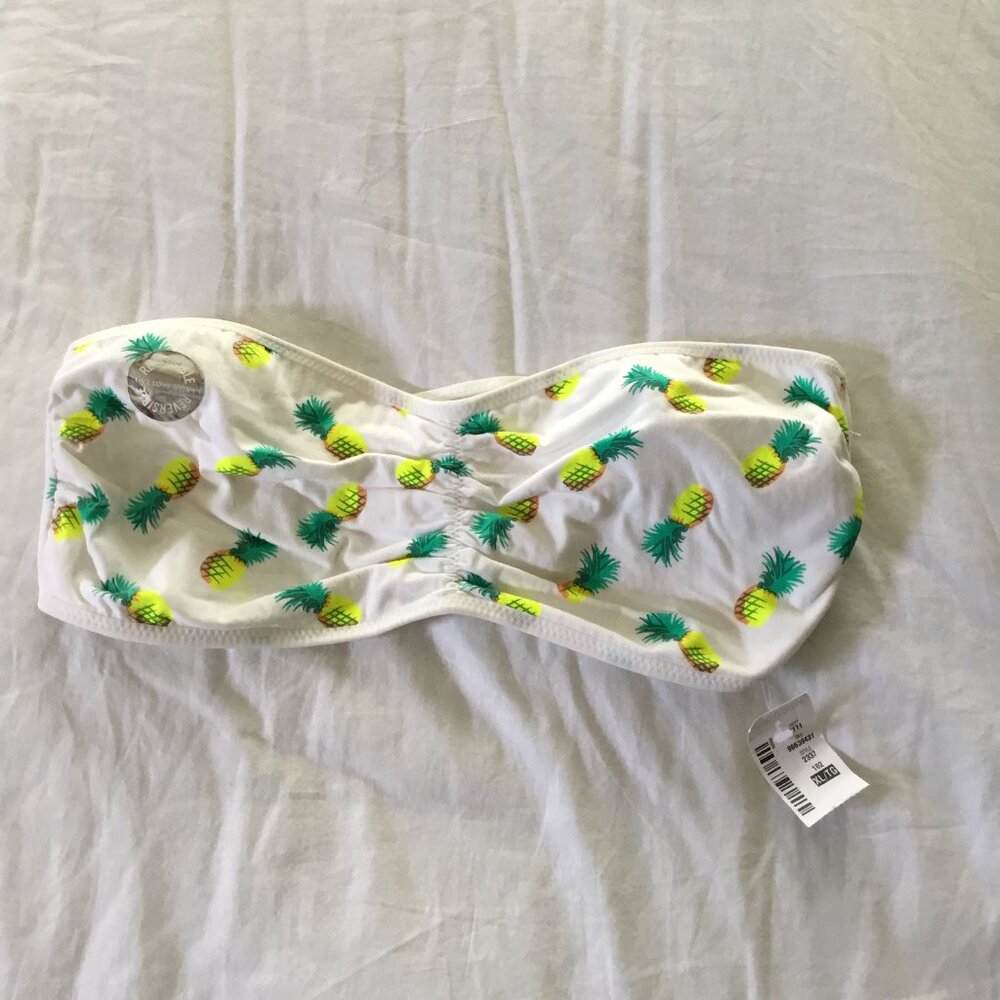 Live Love Dream Aeropostale Pineapple Bralette Bra Size XL